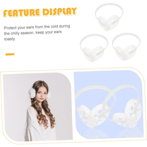 3pcs Plastic Earmuff Racks DIY Warm Earmuff Frames Ear Muff Skeleton Holders for Making Supplies Suitable 1