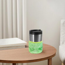 Juego de 4 fundas de neopreno para vasos de café, 473 ml (16 oz), aislantes para helados y café helado.