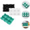 3pcs Ceramic Egg Storage Tray with 6 Holes Each Nonslip Bottom Egg Holder Container 8