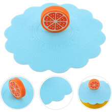 4 coperchi per tazze in silicone a tenuta stagna con design creativo a forma di frutta, coperchi sigillati per tazze