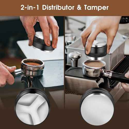 51mm Espresso Kit: Calibrated Tamper, Dosing Funnel & Tools 1