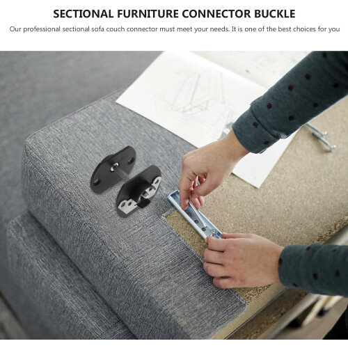 4 Sets Verbindungsstifte mit Schnallenclips für separate Ecksofa-Verbindungen 2