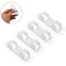 Lot de 4 colliers de serrage pour tuyaux en PVC, destinés à l'évacuation des eaux usées des machines à laver et des climatiseurs.