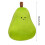 Peluche poire – Coussin fruit doux avec 2