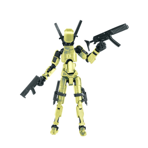 Conjunto de boneca móvel Titan Robot impressa em 3D e articulada. 1
