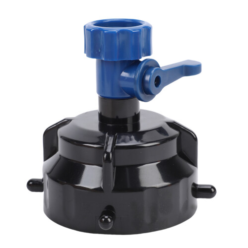 RV-Abwasserschlauch Spülkappe ABS Gewinde Blau/Schwarz 1