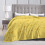Couverture polaire jaune doré 152 x 127 cm 4