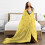 Couverture polaire jaune doré 152 x 127 cm 5