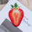 2Pcs Strawberry Acrylic Bookmarks Creative Book Page Markers 7