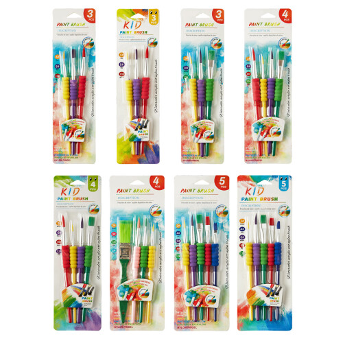 Multipurpose Nylon Bristle Paint Brush Plastic Handle-H403C 1