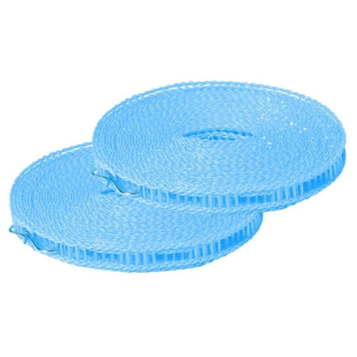 Antislip en winddichte waslijn van 3 meter, blauw. 2