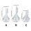 Clear Wide Opening Funnel Fast Flow Kitchen Laboratory-75mm 4