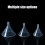 Clear Wide Opening Funnel Fast Flow Kitchen Laboratory-75mm 7