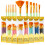 Pack of Paint Brush Assorted Sizes Nonslip Handle for-Sky Blue 4