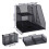 Iron Mesh Document Storage Stand With Pencil Cup and Drawer For 3