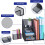 Iron Mesh Document Storage Stand With Pencil Cup and Drawer For 7