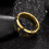 Δαχτυλίδι Tioneer Galaxy Style Tungsten Carbide με ένθετο Opal & φύλλο χρυσού σε βέρα 8mm ή 6mm για 2