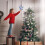 Christmas tree star decoration silver blue five-pointed 4