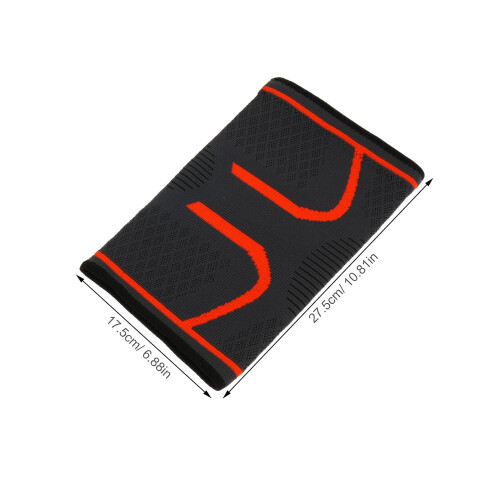 Ginocchiere protettive traspiranti rosse per uomo e donna, a compressione, taglie 42-47 cm. 1