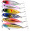 6 Stück 5,9 cm 6,9 g schwimmende, künstliche Köder in Stiftform, hart lackierte Angelköder, naturgetreue Swimbaits 6