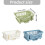 Large Thickened Bowls Drainer Heavy Duty Plastic Drying-Green 5