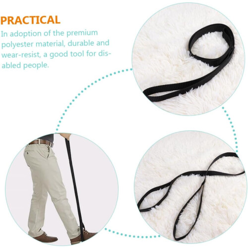 6pcs Portable Leg Lifter Strap Home Foot Loop para idosos feitos de poliéster resistente ao desgaste 1
