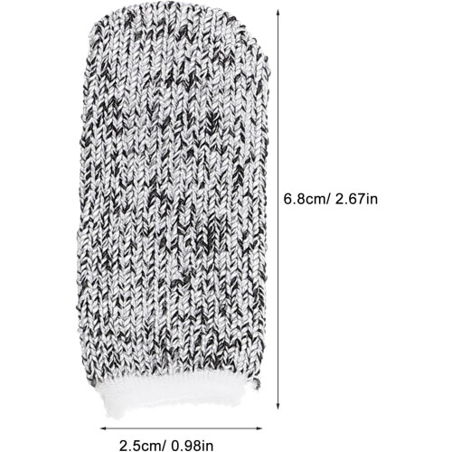 60 protectores de dedos resistentes a cortes, de nailon transpirable. 1