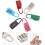 6pcs Small 3-Digit Password Padlock Set for Suitcase Luggage Backpack Baggage Toolbox 3