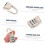 6pcs Small 3-Digit Password Padlock Set for Suitcase Luggage Backpack Baggage Toolbox 7