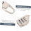 6pcs Small 3-Digit Password Padlock Set for Suitcase Luggage Backpack Baggage Toolbox 8