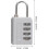 5pcs Zinic Alloy 4-Digit Combination Padlocks for Suitcase and Drawer, Multi-Purpose Password Lock 2