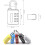 5pcs Zinic Alloy 4-Digit Combination Padlocks for Suitcase and Drawer, Multi-Purpose Password Lock 8