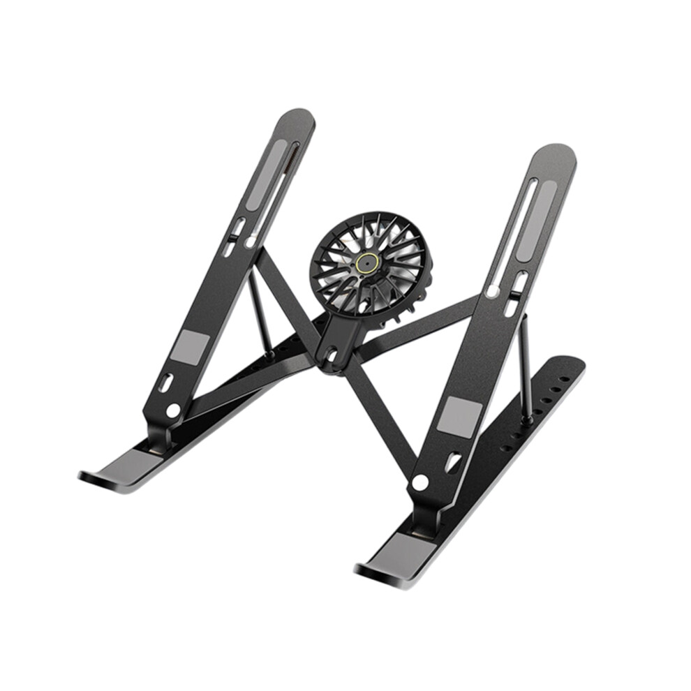 Laptop Stand With Cooling Fan 7 Adjustable Height- Black 7704001182293