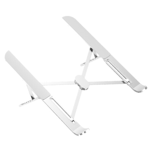 Portable Foldable Notebook Laptop Stand With 7-Silver