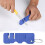 Affilacoltelli portatile per cucina e uso esterno, blu, 1 pezzo 4