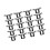 Quickly Install Sun Power Panel Water Deflector Clip Heavy-30mm 1