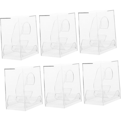 6pcs Transparent Plastic Watch Display Boxes Set Children’s Watch Storage Packaging Case Organizer 2