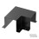 10,2 x 10,2 cm flache Ellenbogen-90-Grad-Bogenabdeckung,-Schwarz 1