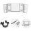 Supporto per lampada da casco da minatore, clip per casco per lampada frontale, supporti per casco, staffa di montaggio per lampada frontale 8