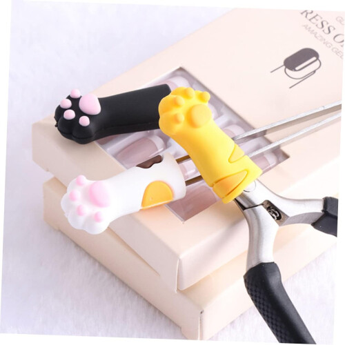 9pcs Pedicure Tool Cover Scissors Cap Safe Reusable for Nail Cuticle Scissors 1