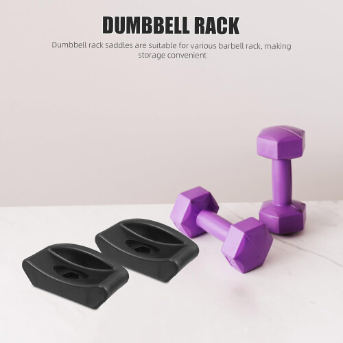 4pcs Dumbbell Rack Rubber Base Pads Shock Absorber Mats 2