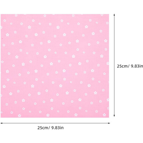 5 Stück Baumwollstoffquadrate für DIY-Nähprojekte, Patchwork-Quiltstoffe 1