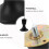 Furniture Legs Replacement Easy Installation Black Heavy Duty 4pcs 3