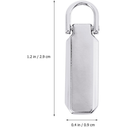 4pcs Zipper Replacement Removable Metal Pullers Sturdy Design Bag Repair Tools 1