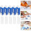 Retractable Erasers 5pcs Set with Replaceable Core Blue and White School Students Stationery Portable 4