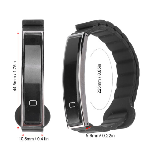 OM6626B 18mAh Bluetooth 5.3 schwarzes Smartband 1