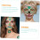 4 φύλλα αυτοκόλλητα Halloween Dark Face Body Stickers Διακοσμήσεις πάρτι για αξεσουάρ Halloween 2
