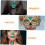 4 φύλλα αυτοκόλλητα Halloween Dark Face Body Stickers Διακοσμήσεις πάρτι για αξεσουάρ Halloween 5
