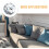 60 stk. krystall dekorative spenne møbelknapper for sovesofa seng hodegavl tufting 8