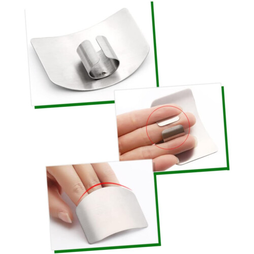9pcs Stainless Steel Hand Protector Finger Care Cutting Protection Kitchen Tool 2